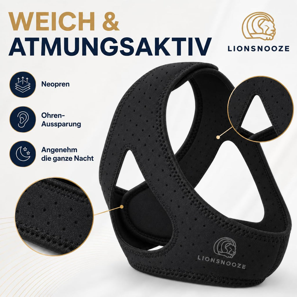 Lionsnooze Schnarchmaske – Anti-Schnarch-Kinnriemen