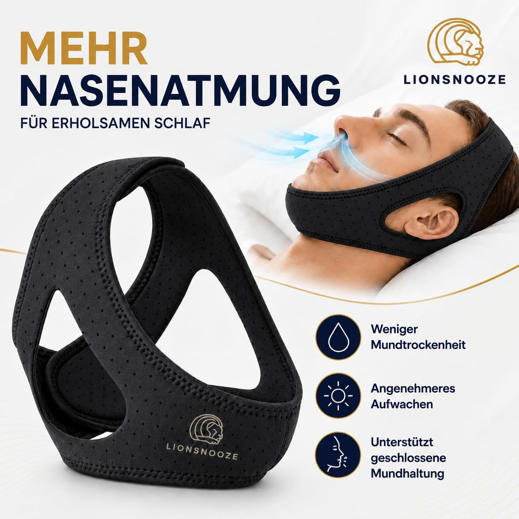 Lionsnooze Schnarchmaske – Anti-Schnarch-Kinnriemen
